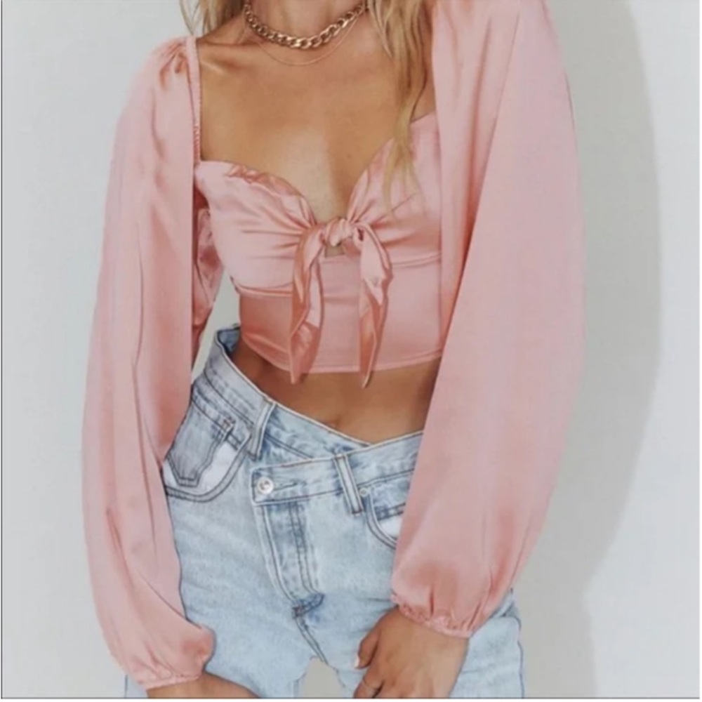 Princess Polly Estee Top Pink‎ NWT Size 10
